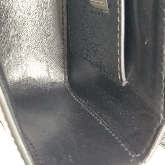 Authentic VERSACE Shoulder Bag Black Leather mn780-121325 - Picture 12 of 16